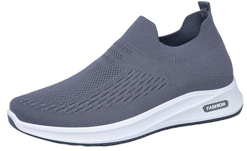 Chaussures de loisirs orthopédiques pour homme - Chaussures décontractées - Chaussures de tennis légères - Mocassins confortables et aérés - Chaussures pieds nus - Chaussures de jogging - Chaussures