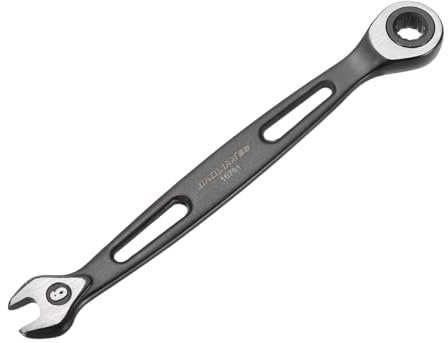 sourcing map Ratcheting Combination Wrench 6mm 12 Point 72 Tooth 5° Swing | Metric,CR-V,Electrophoresis,Double Box Open-Ended Ratchet Wrenches,Industrial Grade Spanner Tool for Repair