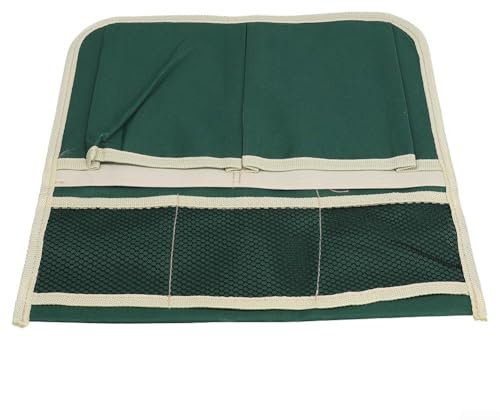 Sgabello da giardino compatto per esterni, con custodia per attrezzi integrata per cazzuole, potatori, fertilizzanti e più facile da piegare e riporre dopo ogni utilizzo