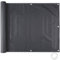 tectake® Rivestimento Schermante Balcone, Telo Frangivista, Ombreggiante con Occhielli Rinforzati, Cordoncino Antistrappo, Resistente alle Intemperie, Idrorepellente, Privacy - 0,9 x 6 m, Nero