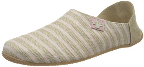 Living Kitzbühel Damen Pantoffel mit Streifen & Kreuz Pantoffeln, Rosewater