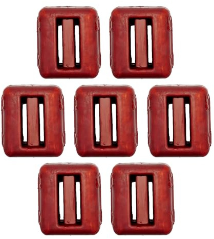 NAMAKA® Sub - Lastre de plomo plastificado rojo para inmersiones de 1 kg - de 1 a 7 unidades en un único paquete (rojo, 7 unidades)