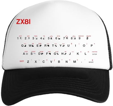 Teclado Zx81 Gorra De Béisbol Blanca para Niños Snapback Unisex