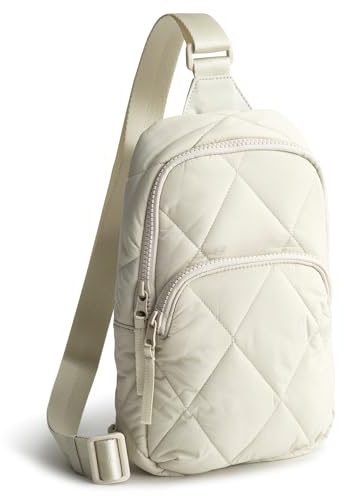 Vera Bradley Women's Featherweight Lorman Sling Backpack, Pumice Stone, One Size