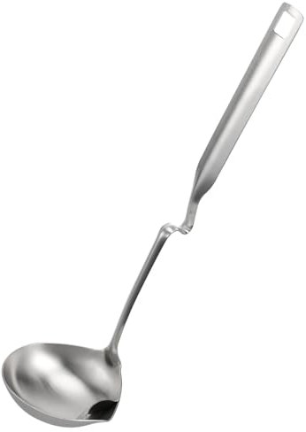 IMIKEYA 2 Stk Fettlöffel Saucenkelle Soßenkelle Mit Ausgießer Drahtlöffel Fettabscheiderlöffel Ölabscheiderschaufel Punschkelle Löffel Kochsieb Für Ölsuppe Fetttrennkanne Rostfreier Stahl