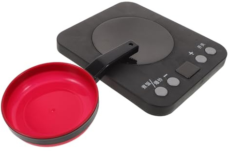 ERINGOGO Set de Jeu Cuisine Garçon Fille avec Plaque Induction Simulée Sonore et Lumineuse Accessoires de Cuisson Sûrs Imitation Cuisine pour Créativité et Jeu Imaginatif