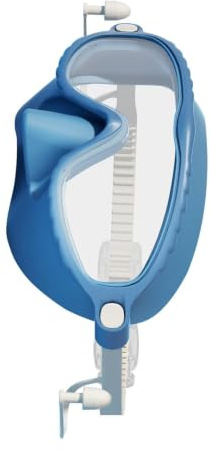 Barn simmask med nässkydd 17 X 8 Cm Polykarbonat Vattentäta glasögon | Panoramisk 180 graders vidvinkel anti-dimma ögonskydd, bekväma justerbara ungdomsdykarglasögon för damm Le