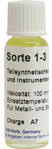Teilsynthetisches Uhrenöl Dr. Tillwich Sorte 1-3 inkl. Uhrenpflegetuch HiGloSwiss by Bullongè