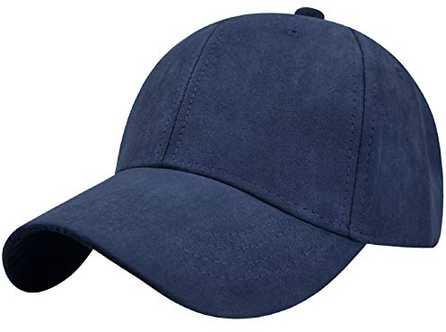 Tuopuda Baseball Cap Herren Damen Sport Kappe 6-Panel Unisex Basecap Outdoor Retro Mütze Reine Farbe Baseboard Baseballkappe Verstellbar einfarbige Baseballmütz Basecap Sommer Trucker Hut, Navy