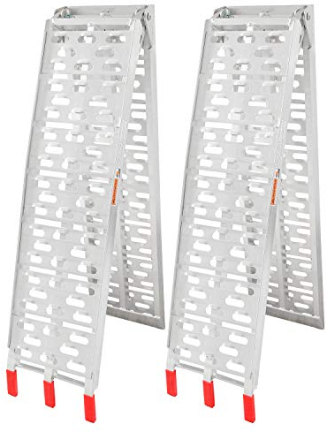 Izrielar 2 rampe di carico pieghevoli, 680 kg, in alluminio, 226 x 30,5 x 5,5 cm, per moto, ATV, quad, auto, rimorchi