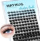 Mayhug Pestañas Pelo a Pelo Natural Pestañas Postizas 120 pcs Mix 8-18mm Pestañas D Curl Lashes(Fluffy)