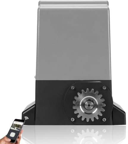 Elektrischer Schiebetorantrieb 800-2000KG Automatischer Schiebetorantrieb, Automatischer Türöffnermotor Einfahrtssicherheitsset, mit 2 Infrarotsensoren,550W