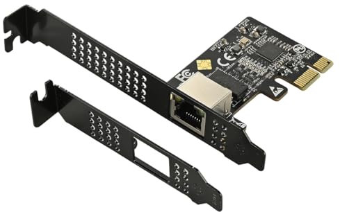 IO CREST 5.0GB PCIe Network Card – PCIe to 5.0 Gigabit Ethernet Network Card, Supports Windows 11/10/8.1/8/7, Win Server 2022/2019/2016, Linux