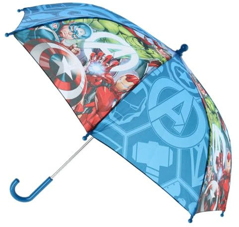 Ombrello per bambini Avengers Marvel ombrello con manico a U 8 raggi apertura manuale antivento