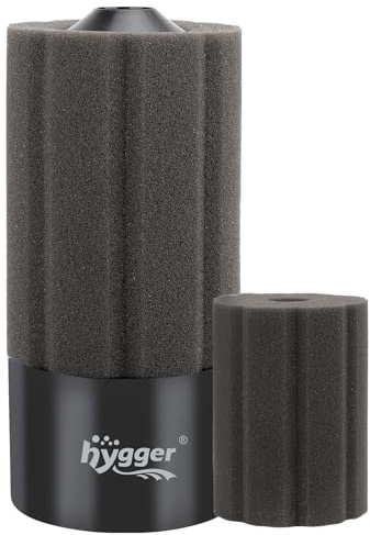 hygger Filtre Intérieur Aquarium,Submersible Aquarium Filtre,Ultra Silencieuse Fish Tank Filter avec Billes Céramique Filtrées pour 250-568L Fry Betta Shrimp Aquariums(L)