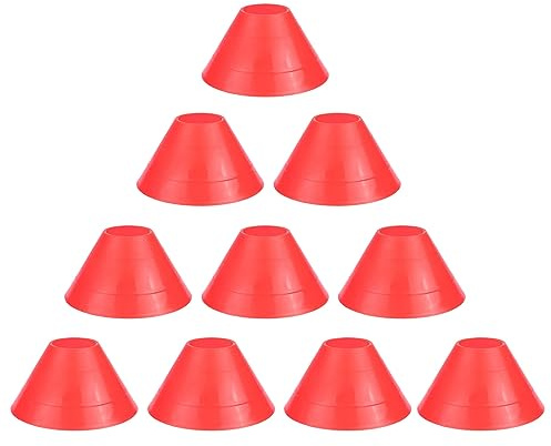 TTTLLNN Juego de 10 conos de disco de fútbol, prácticos conos de fútbol, accesorios de entrenamiento para entrenamiento de agilidad, deportes de fútbol
