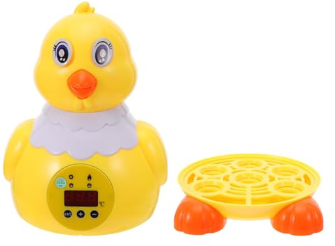 SOIMISS Incubateur Automatique pour Œufs de Poule 6 Œufs 20W Contrôle Intelligent de Température et Humidité Mini Incubateur Numérique Compact avec Fenêtre Transparente Éclosion