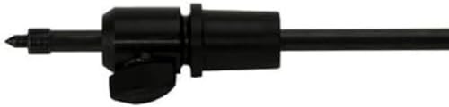 GEWA 413915 Puntale per violoncello, puntale per violoncello, cono ad arco 26/28 mm, asta in fibra di carbonio Ø 10 mm, lunghezza 61 cm, ultra leggero, punta in plastica