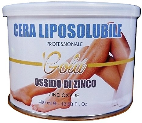 CERA DEPILATORIA LIPOSOLUBILE PROFESSIONALE BEAUTYCORE - OSSIDO DI ZINCO - VASO/BARATTOLO 400 ML MADE IN ITALY (24)