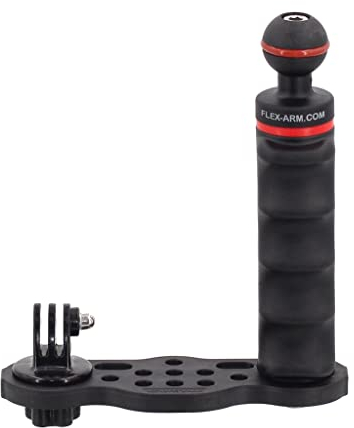 Platine Stabilisateur de Plongee sous-Marine GO-Tray avec Poignée à Boule de 25 mm pour Compact Caméra Et Caméra d'action pour GoPro FLEX-ARM GOTR06