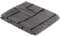 Ibena Bugatti Kuscheldecke 150x200 cm - Decke mit Streifen grau/schwarz, Pflegeleichte und kuschelweiche Baumwollmischung