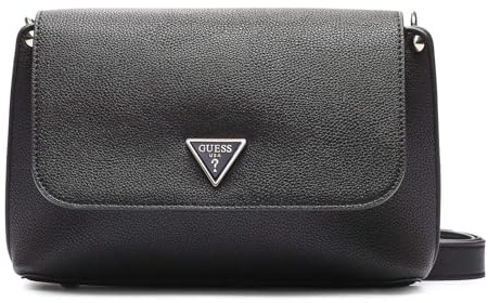 GUESS Meridian Flap Crossbody Bag Black