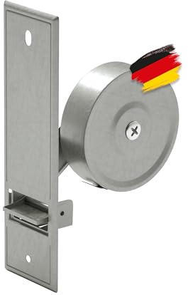BAUHELD® Roller Shutter Belt Winder Flush-Mounted [Made in Germany] - Maxi Inlet Belt Winder Made of Steel - For Roller Shutter Belt 23 mm [Without Strap] - Roller Shutter Winder without Cover - Hole