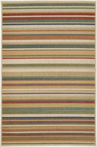 andiamo Outdoor Teppich wetterfest Sedona - Balkon Teppich farbiges Design - Teppich Outdoor für Garten, Terrasse, Balkon, 80 x 150 cm - Multi