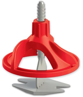 Nivilli SPINNY - STARTER-SET - 150 Laschen + 50 Zughauben! Profi Nivelliersystem, Fliesen & Naturstein Verlegehilfe, Zughauben + Gewindelaschen. Starter-Set 2mm, Materialdicke: 3-15mm