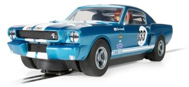 Scalextric Cars - C4517 Shelby Mustang GT350 - Paul Kenelly - Equipe GTS - Toy Slot Car for use with Race Tracks or Set - Small Kids Gift Ideas for Boy/Girl Ages 3 Accessories