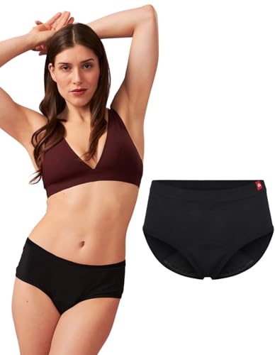The Female Company Periodenunterwäsche Hipster Cotton – Zuverlässiger Auslaufschutz bei starker Blutung – Bio-Baumwolle & auslaufsicher - S bis XXL (DE/NL/SE/PL, Alphanumerisch, S, Regular, Regular)