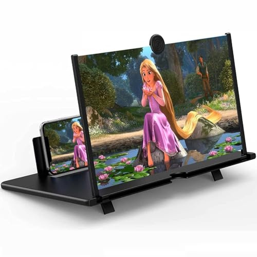 Chililon 14 pollici ingranditore schermo smartphone,3D HD lente ingrandimento smartphone, Amplificatore schermo cellulare, anti- blu per tutti gli smartphone