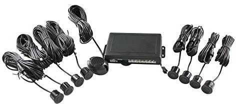 BOYO VTSR220 - Rear Parking Assist System with 8 Parking Sensors (Black)