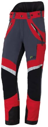 PSS Schnittschutzhose X-Treme Light Rot/Schwarz Größe 102 schlank und groß