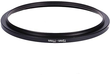 Adapter-Filter-Adapterring 72 Mm 77 Mm 72 Mm auf 77 Mm DSLR/SLR-Kameraobjektiv UV-Filter-Adapterringe Step-Up-Ringe Metallobjektiv-Filterring-Adapter Schwarz 72 77