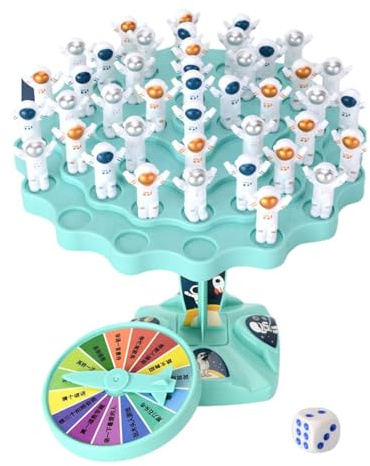 Oshhni Juego de Mesa de equilibrado, Juego de apilamiento de Escritorio, Juguete Educativo para guardería, Juego de Equilibrio de Dos Jugadores