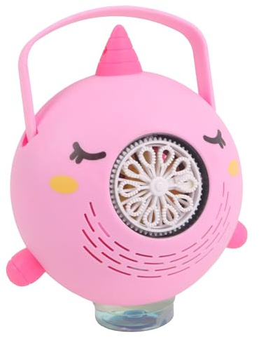 BLUE SKY - Máquina de Burbujas Automática - Burbujas de Jabón - Unicornio - Rosa - Plástico - 049368 - Inalámbrico - Juguete Infantil - Juego al Aire Libre - Juego de Verano - Cumpleaños - 3 años