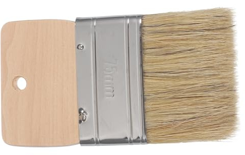 LOORGVEL Pigborsten Pinsel 3 Zoll Mit Holzgriff Sandentfernerbürste Und Malerpinsel Langlebige Borsten Ergonomisch Für Möbel Und Wandmalerei Vielseitig Für Künstler Und Malergebrauch