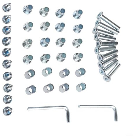 Facile installazione Inline Skate Axle Spacer Cuscinetto Vite con Chiave per la Funzione Ottimale Pattini a rotelle (Set B)