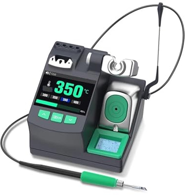 Lödstation, 3-i-1 S600 Lödstation med automatisk viloläge kompatibel C210 C245 C155 svetshandtag elektroniskt reparationsverktyg 120W-200W effekt(210)