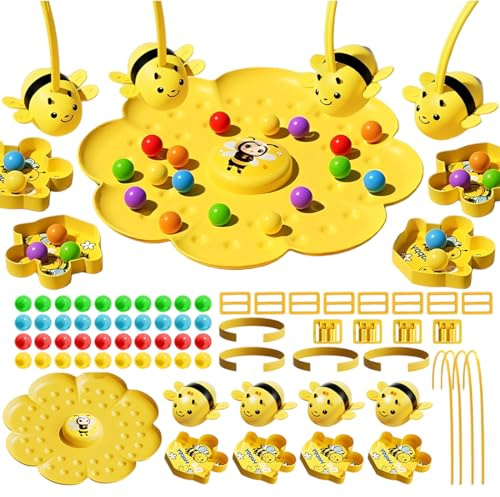 Juguete Magnético de Abeja - Juguetes Niños 2-3 Años Juego Pescar Peces 2-4 Jugadores