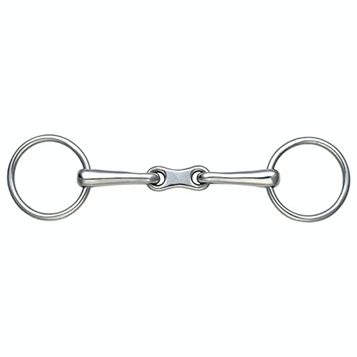 Unterlegtrense French Link von Shires, Wassertrense, kleine und lose Ringe, S/STEEL, 5 50mm 14mm