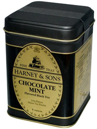 Harney & Sons Harney & Sons, Chocolate Mint flavoured Black Tea, 4 oz 2.8 x 2.8 x 3.8 inches