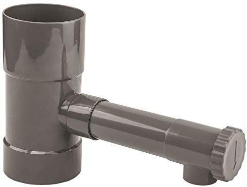 GT Market Récupérateur d'eau de Pluie Gris pour gouttière 100 mm
