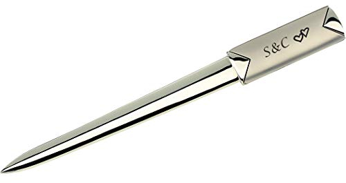 Eleganter Brieföffner mit Gravur als Geschenk aus Edelstahl