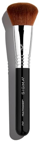 Sigma Beauty F47 Multitasker Make-up-Pinsel – Multifunktionaler Make-up-Pinsel für Foundation, Bronzer, Rouge, Setting Powder – Weitwinkel-Pinsel – vegan, synthetisch