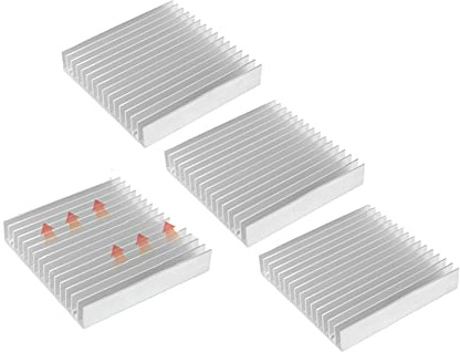 4 st kylflänsar, 100 mm x 18 mm x 100 mm kylfläns kylfläns värmefördelningsdelar, för router, CPU, IC radikorer, PCB, etc