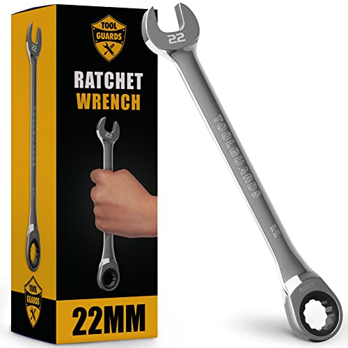 TOOLGUARDS Ratcheting Wrench - Slim Profile - Ratchet Wrench, 22 mm Wrench Set