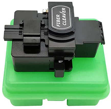 QIIRUN TM27 Fiber Cleaver Taglierina Mannaia Fibra Ottica Alta Precisione con 16 Punti di Taglio Mannaia Fibra Ottica con Supporto per Fibra 3 in 1