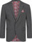 Indumentum Herren Sakko Blazer Sportlich Jacke Jackett Slim Fit Herrensakko Übergangsjacke Herrenblazer Anzugjacke Paisleymuster IJS-103 Dunkelgrau XL